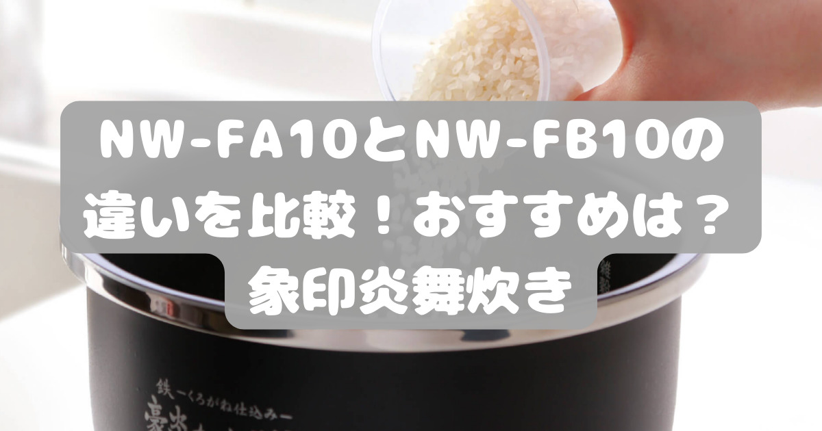 象印 炎舞炊き NW-PU10-BZ 黒 日本製 NW-FA10とNW-FB10の